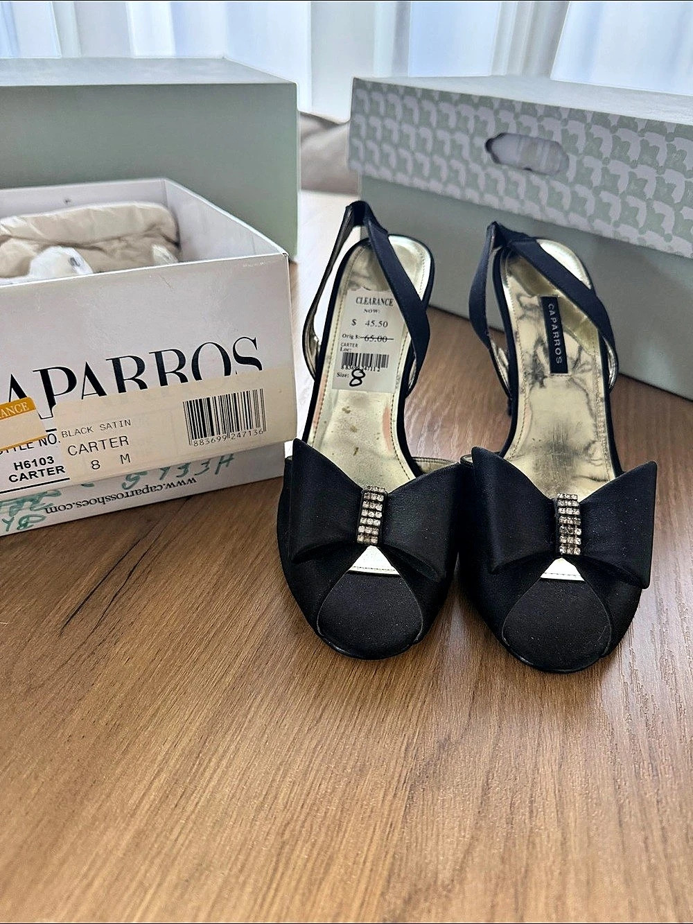 Caparros Carter Women's Black Heels US 8